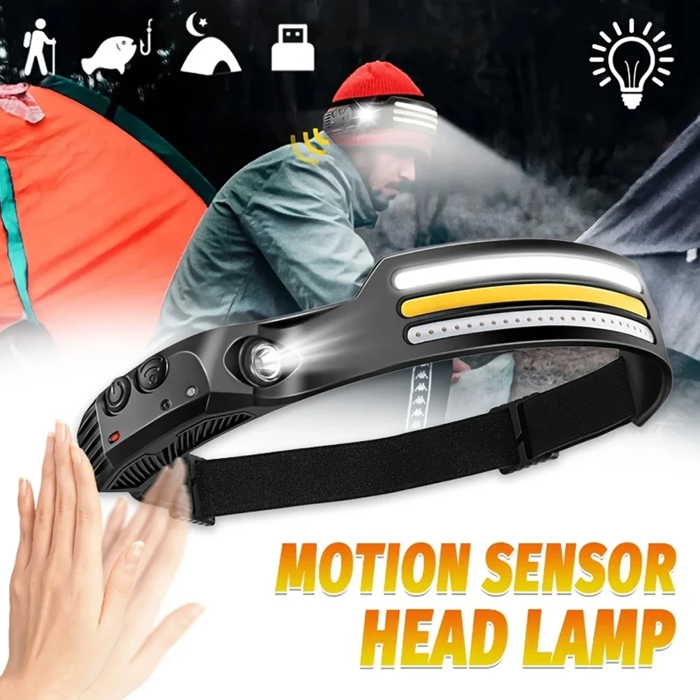 Fishing Headlamp - Lampe frontale à Induction LED COB