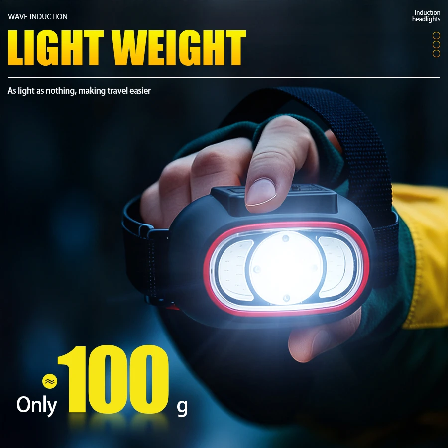 Fishing Headlamp - C2 puissant 4 LED capteur phare