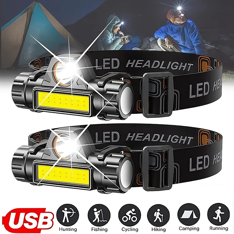 Lampe frontale LED COB Recharg - Fishing Headlamp avis et prix