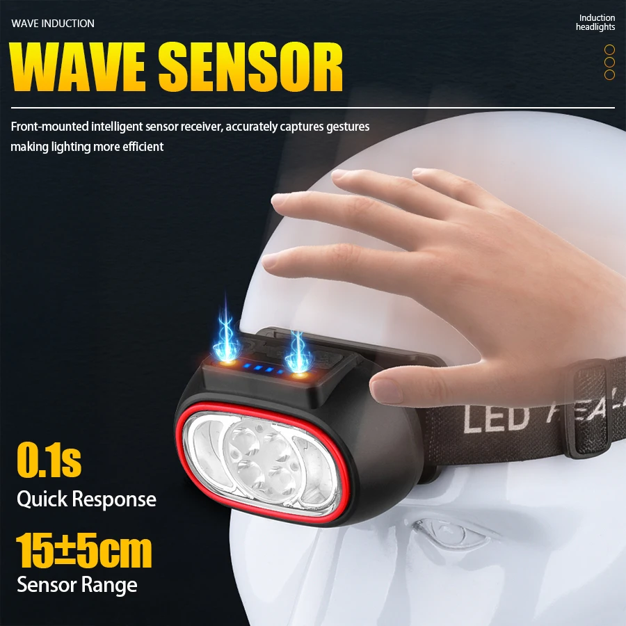 C2 puissant 4 LED capteur phar - Fishing Headlamp avis et prix