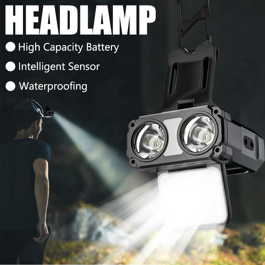 Capteur COB LED phare capuchon - Fishing Headlamp avis et prix
